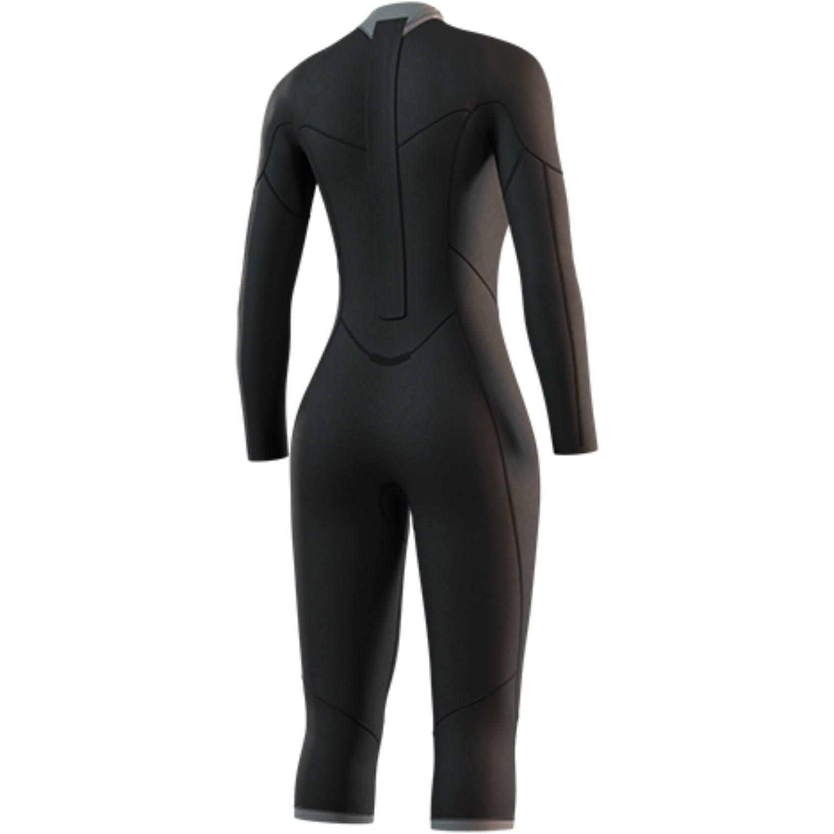 2025 Mystic Femmes Brand Long Arm Short Leg 3/2mm Back Zip Flatlock Combinaison Néoprène 35000.250061 - Black